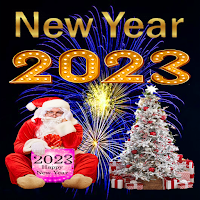 Happy New Year Stickers 2023.