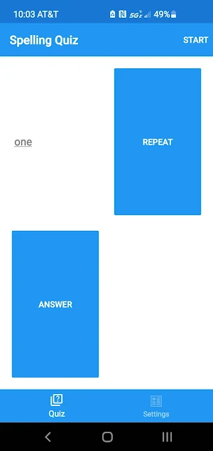Spelling Quiz Screenshot 1