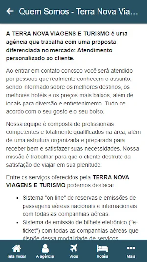 Terra Nova Viagens e Turismo Screenshot 1