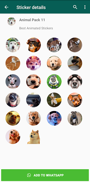 Animal Stickers for WhatsApp (WAStickerApps) Screenshot 0