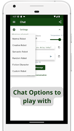 My OpenAI Chat GPT Interface Screenshot 1