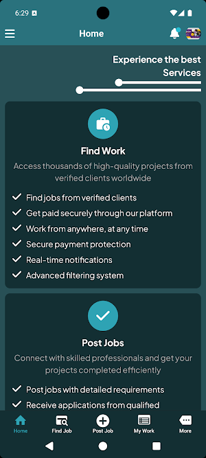 Workdear: Micro Jobs & Tasks Screenshot 1