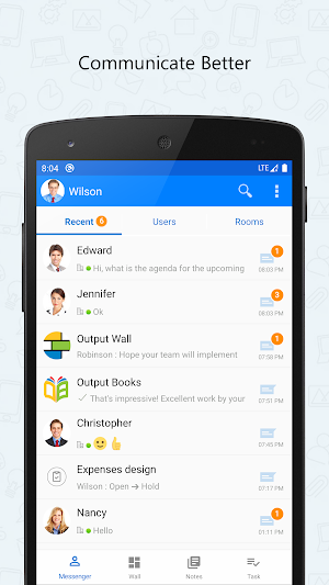 Output Messenger Screenshot 1