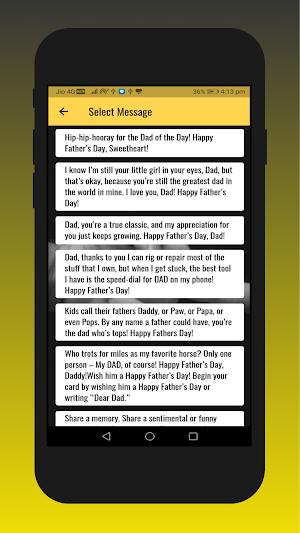 Fathers Day Card Screenshot 2