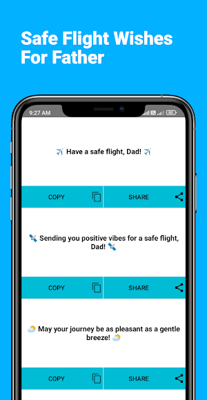 Safe Flight Wishes For Father Screenshot 2