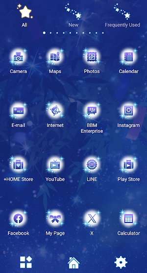 Starry Tanabata Theme +HOME Screenshot 2