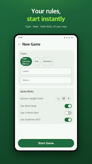 LacrosseScore Screenshot 3