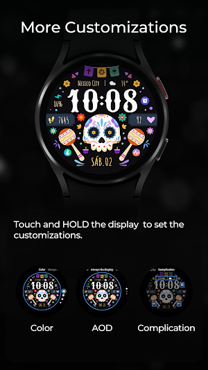 TVV Día de Muertos Watch Face Screenshot 3