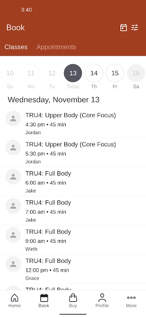 TRUMAV Fitness Screenshot 1