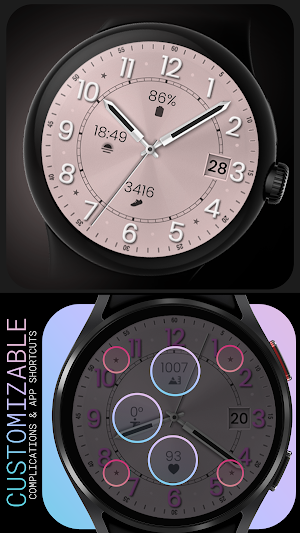 Rose Gold Serenity Watch Face Screenshot 2