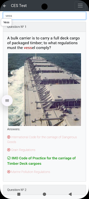 Bulk carriers CHaS Management Screenshot 2