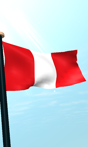 Peru Flag 3D Live Wallpaper Screenshot 3