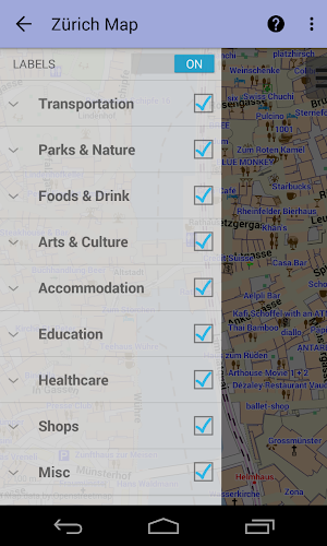 Zurich Offline City Map Lite Screenshot 2