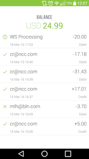 NETELLER - fast, secure and global money transfers Screenshot 1