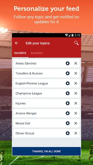 Gunners News Screenshot 1