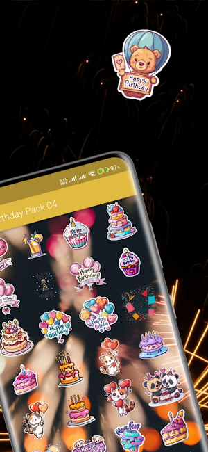 Birthday Stickers : WAStickers Screenshot 2