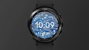 Blue Drops - Watch Face Screenshot 2