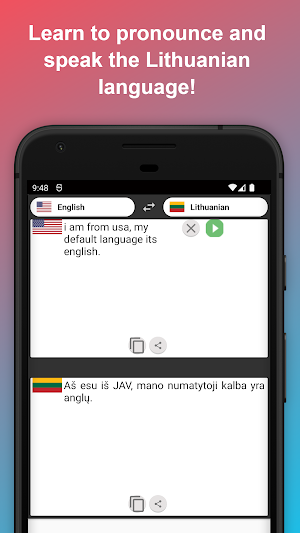 English to Lithuanian Translat Screenshot 1
