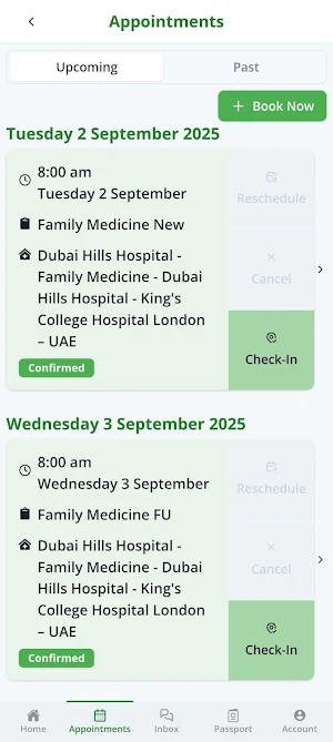 King's College Hospital Dubai Screenshot 2
