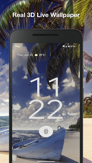 Seashore Palms Live Wallpaper Screenshot 2