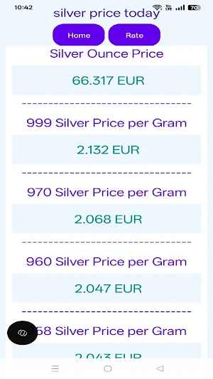 Silver Price Today Screenshot 2