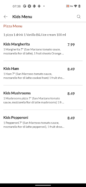 Romanelli Italian Food Screenshot 3