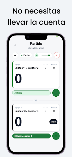 Saque - Padel Scorer Screenshot 0