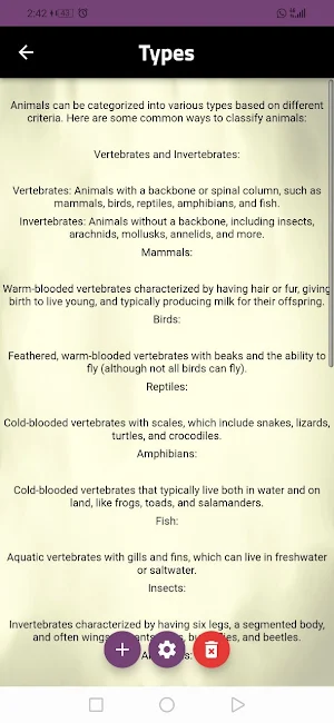 Daily Facts about Animals Screenshot 1
