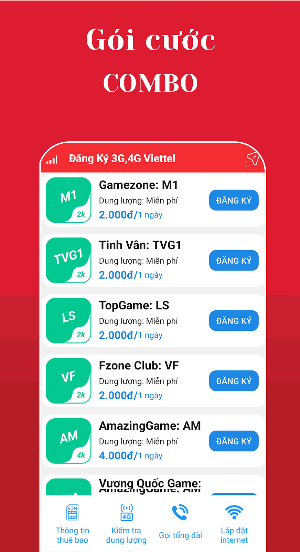 Đăng ký 3G 4G Viettel Screenshot 1