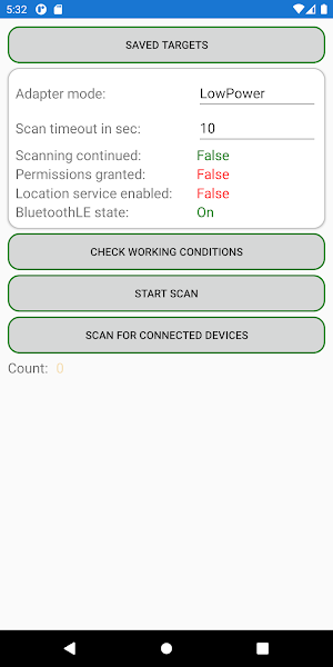 Bluetooth device searcher Screenshot 1