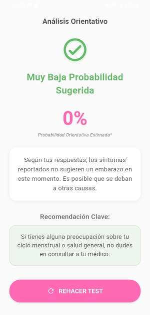 Am I Pregnant? - Symptom Quiz Screenshot 3