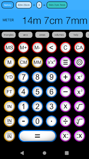 Construction Calculator Screenshot 2