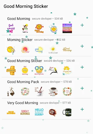 Good Morning Sticker for Whatsapp - WAStickerApps Screenshot 0