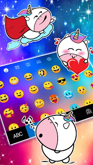 Galaxy Mandala Keyboard Background Screenshot 2