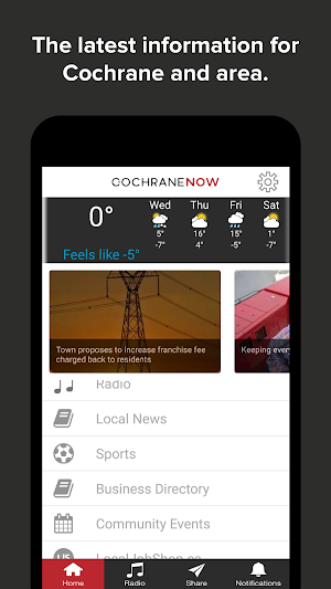 CochraneNow Screenshot 0