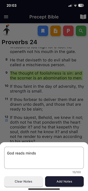 Precept Bible Screenshot 1