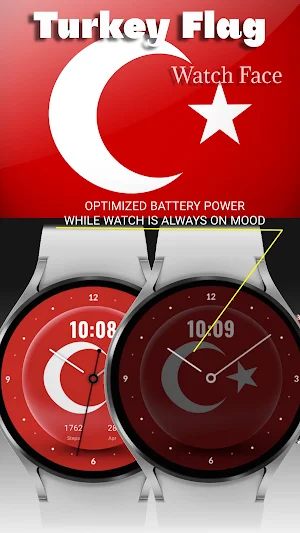 Turkey Flag 2 - Watch Face Screenshot 2