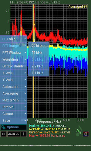Spectrum Analyser Screenshot 2