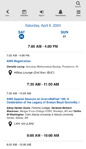 AMS Spring 2024 Eastern Screenshot 3