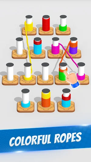 Rope Color Sorting Game Screenshot 0