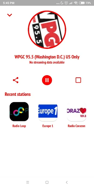 WPGC 95.5 Radio Station Screenshot 2