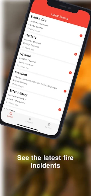 Fire incidents UK Screenshot 0