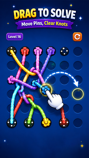 Rope Match - Tangle Puzzle Screenshot 1