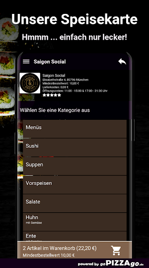 Saigon Social München Screenshot 3