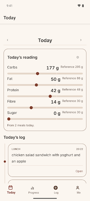 Nurisa: Food Diary & Habits Screenshot 0