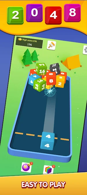 2048: 2048 Cube Game Screenshot 0