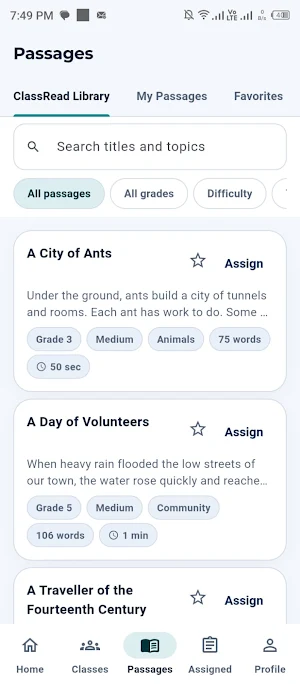 ClassRead Screenshot 2