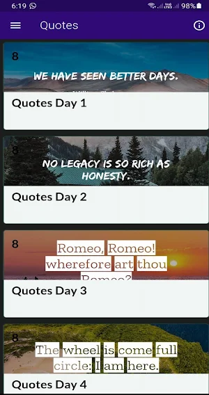 William Shakespeare Daily Insp Screenshot 1