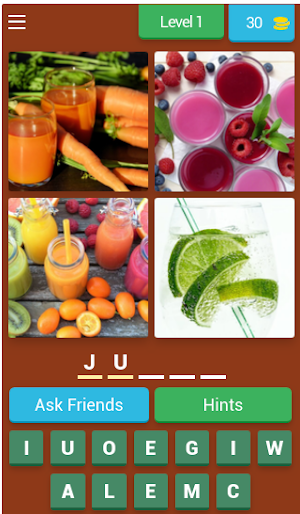 puzzle - 4 PIC 1 WORD GAMES Screenshot 0