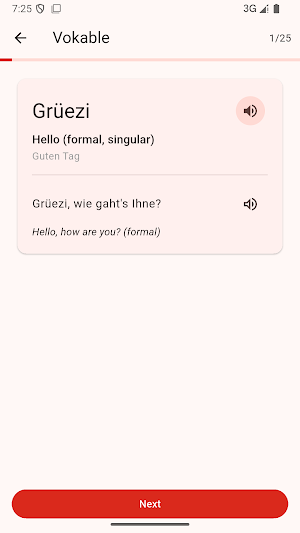 Swiss German A1.1 Course Screenshot 2